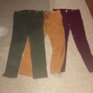 3 pairs of Arizona jeggings
